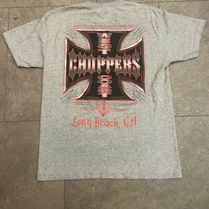 Vintage West Coast Choppers double sided T-shirt. 🏍️
Early 00’s crewneck 👵